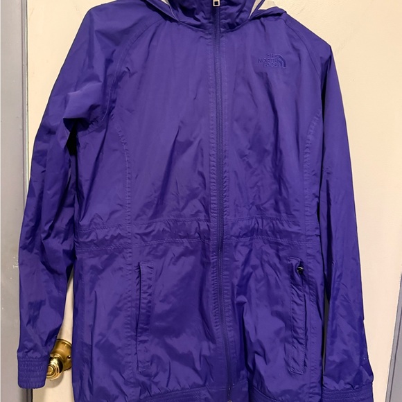 The North Face Jackets & Blazers - The North Face Purple Lightweight Hooded Rain Jacket
